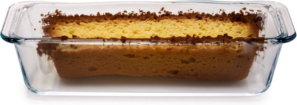 Borcam cakevorm /bakvorm Borosilicaat glas transparant 31 x 13 x 7 cm 1630 ml