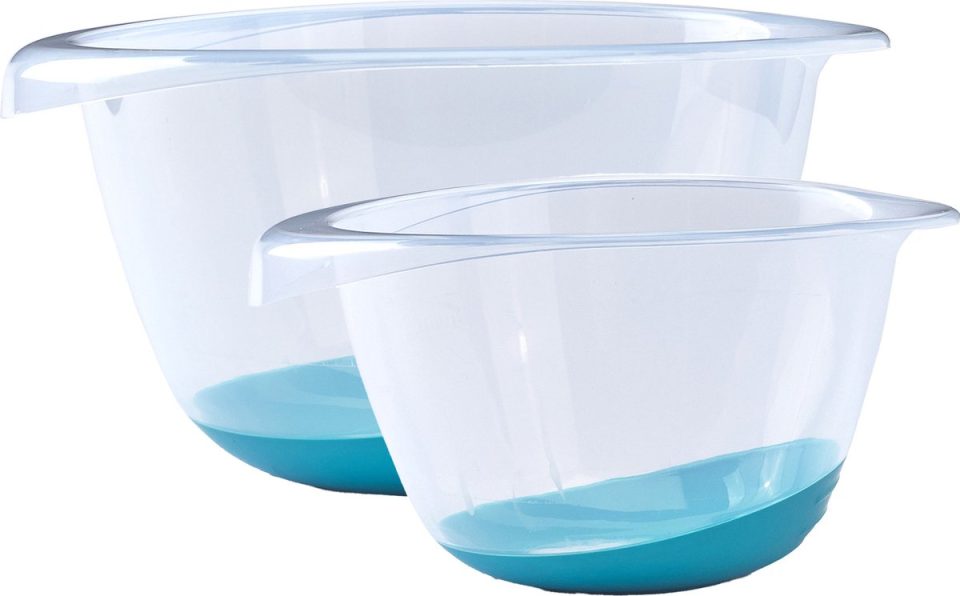 Whitefurze beslagkommen set 2X stuks blauw 2 l 6 l