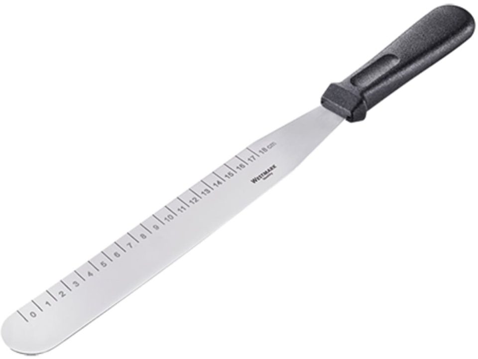 Westmark paletmes Glaceermes, met maataanduiding in cm zilver zwart 38,7 cm