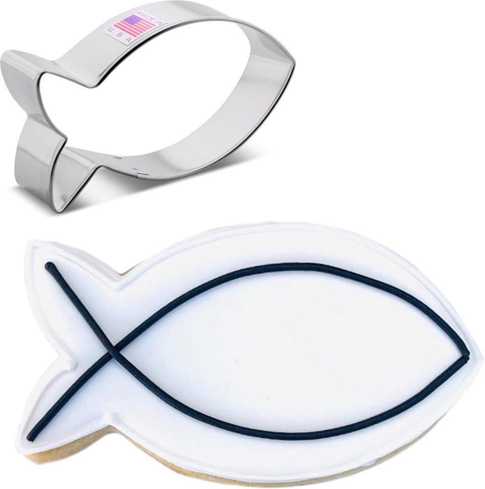 Ann Clark Cookie Cutters Vis Koekjesvorm Christelijk Symbool 10 cm