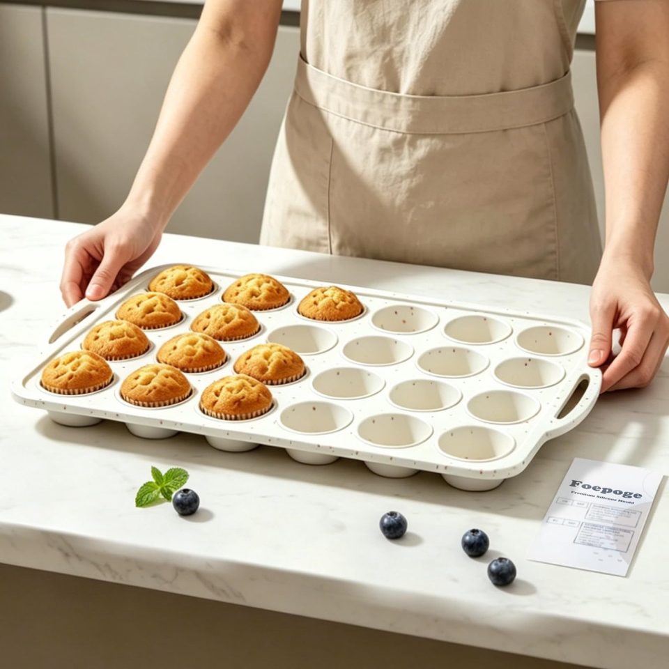 Duraxl muffinvorm Siliconen 24 kopjes Mini