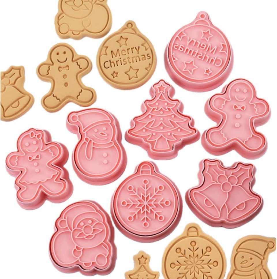 Famanu Kerst uitsteekvormen set van 8