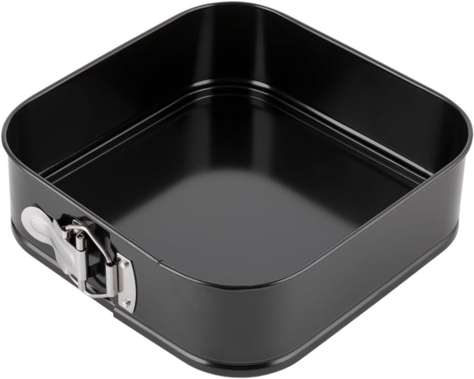 Bobypet bakvorm Vierkante - Sluitclip en antiaanbaklaag Zwart 24 x 24 cm