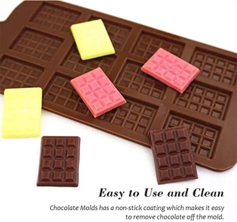 Karma Mini Siliconen Chocoladevormen Set 12 Holtes, Antiaanbaklaag