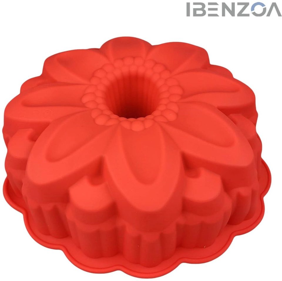 Ibenzoa siliconen bakvorm Rood Voor Taarten 23 cm