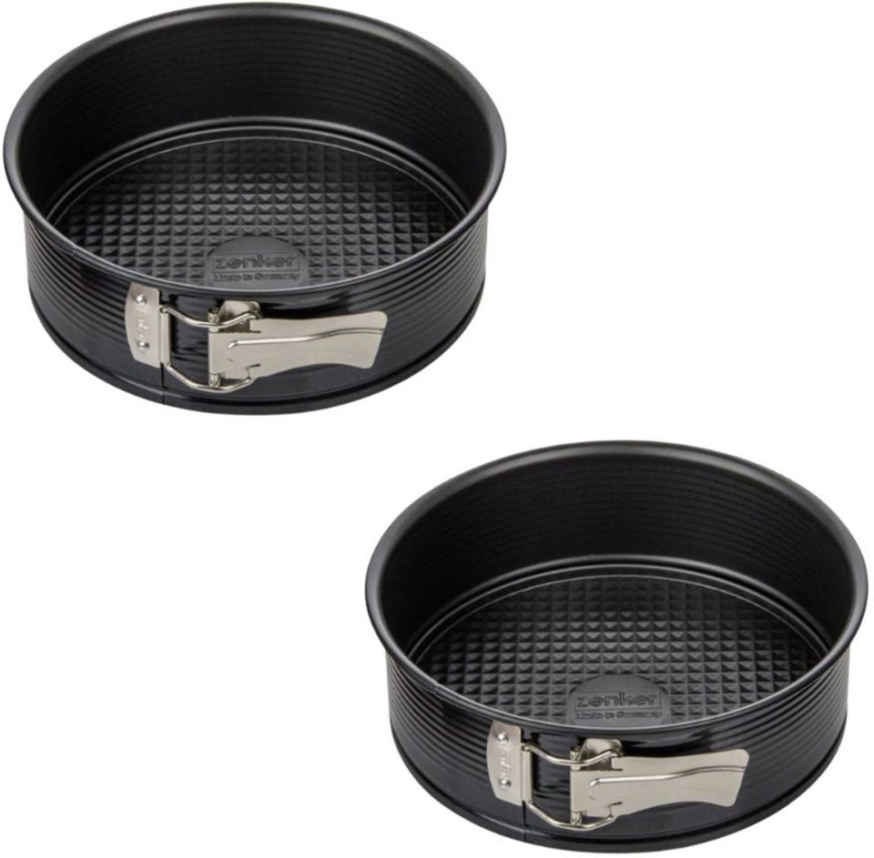 Zenker springvormen Set van 2 met scharnier Black Metallic 20 cm