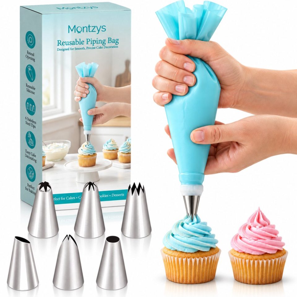 Montzys spuitzak met 6 Spuitmondjes