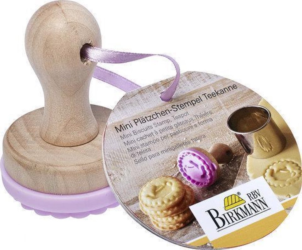 Birkmann Mini Koekjesstempel Theepot Siliconen 5 cm