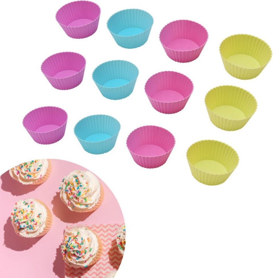 ZijTak Cupcake Vrolijke kleuren (12 stuks)