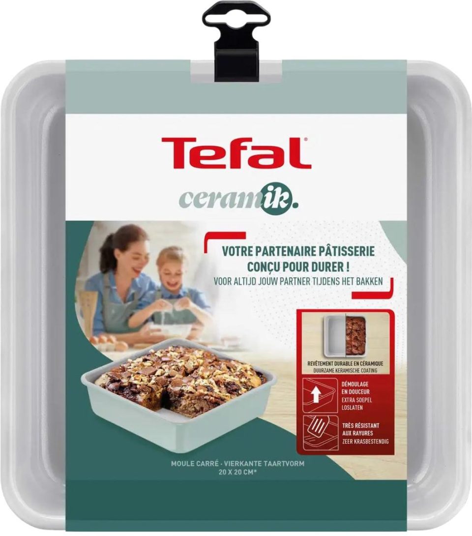 Tefal cakevorm Ceramik Vierkante 20 cm