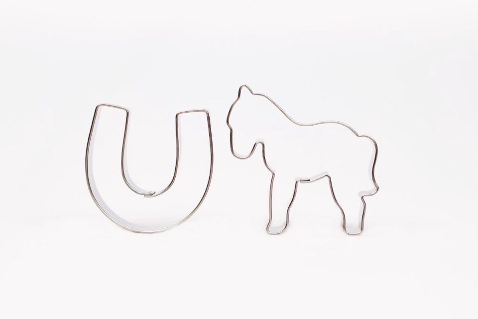 Krifka Formina Koekjesvormpje in de vorm van een paard en hoefijzer