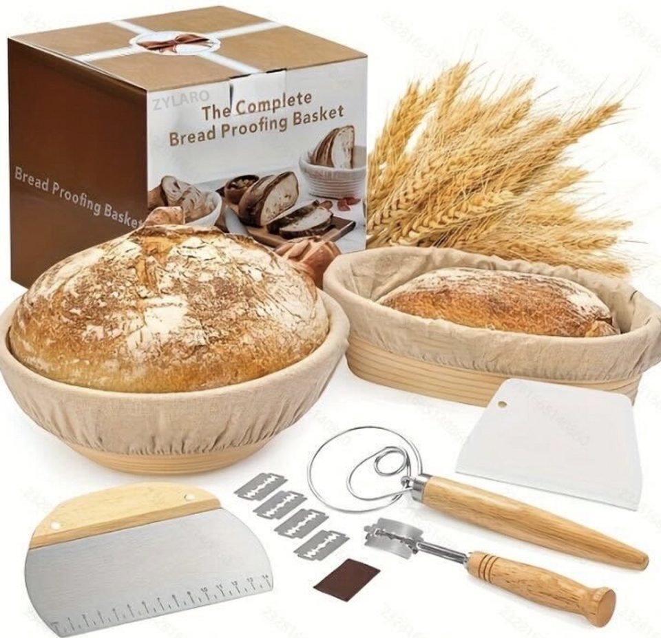 Zylaro rijsmand Rijsmandje Broodbakken set Ø Ø 23 cm 25 cm (2 stuks)