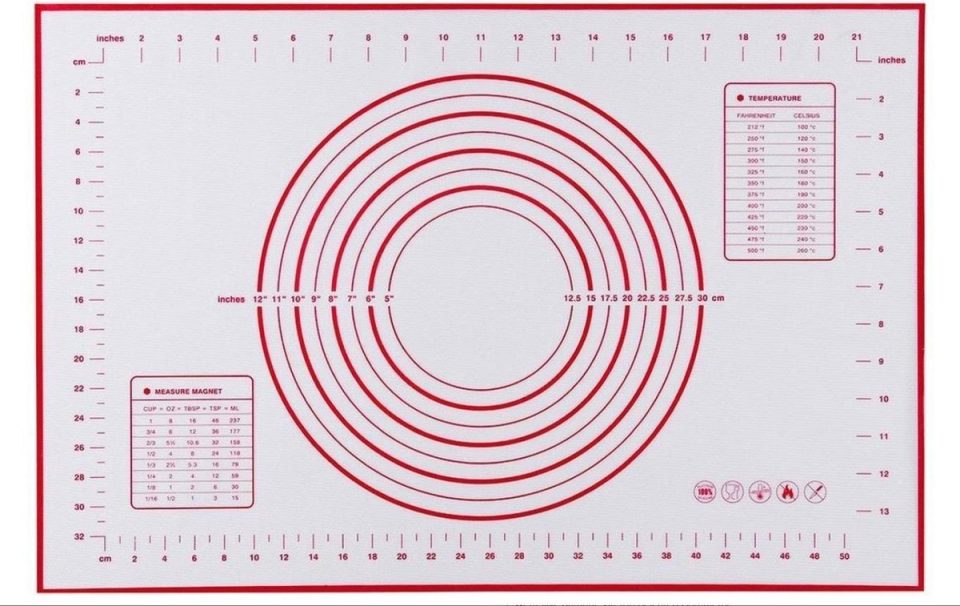 Tasty Me bakmat Siliconen non-Stick 60 x 40 cm