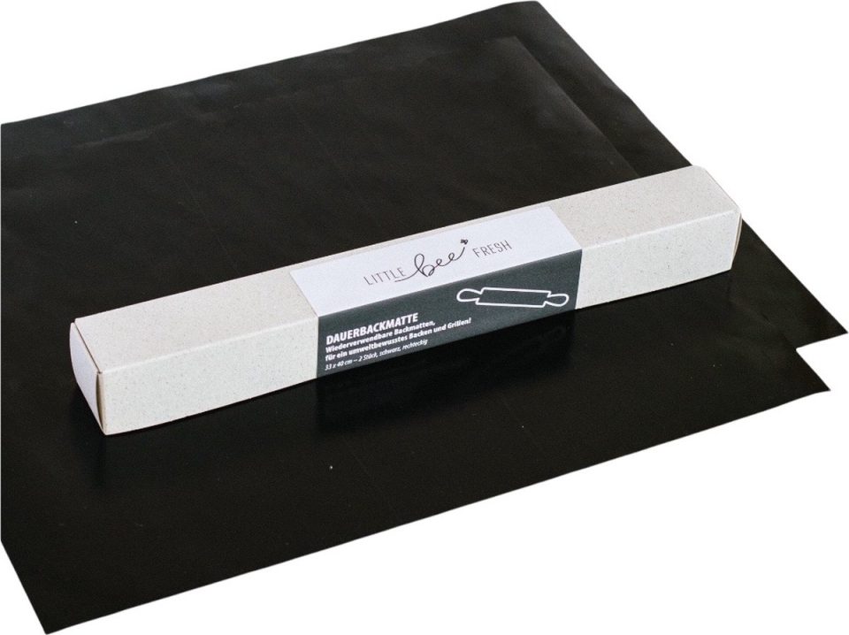 Little Bee Fresh bakmat Zwart 40 cm (2 stuks)