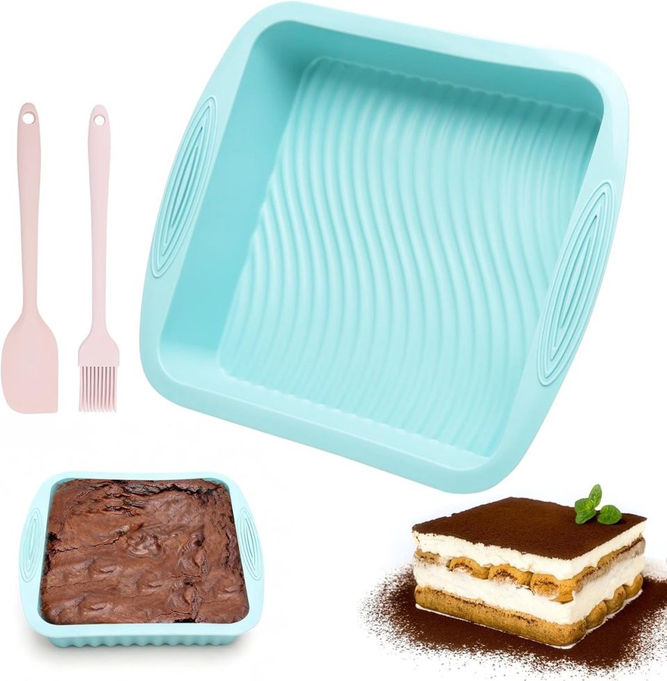 Famanu bakvorm Brownie rechthoekige siliconen bakvorm