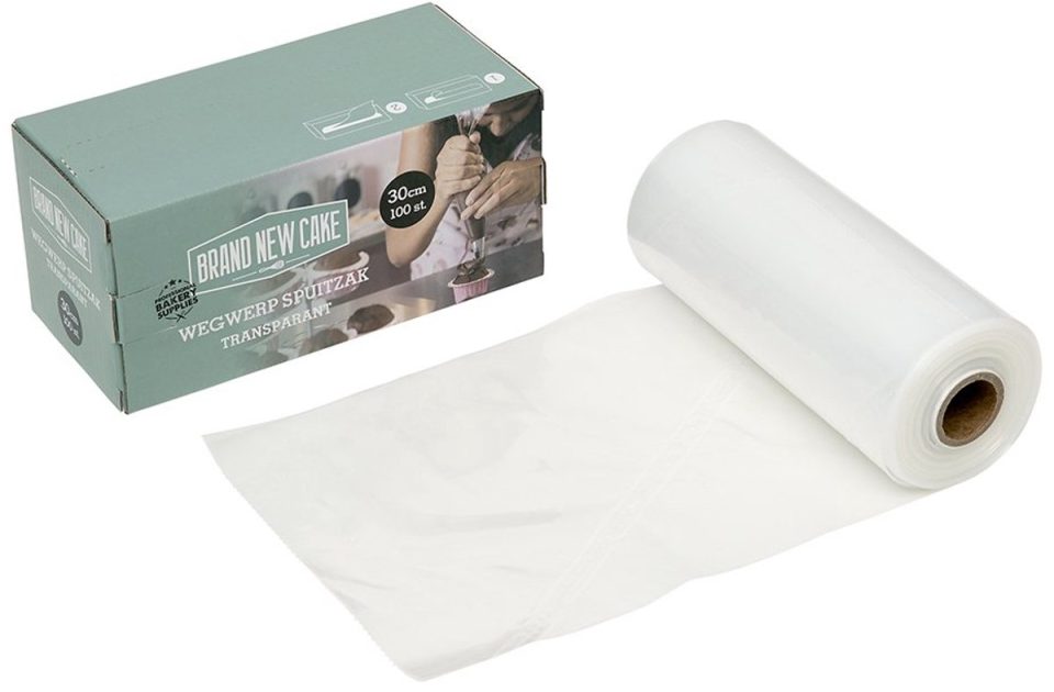 Brand New Cake spuitzak Wegwerp Transparant 30 cm (100 stuks)