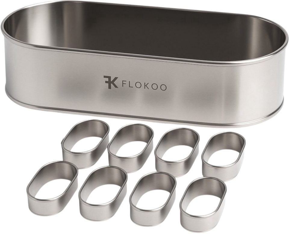 Flokoo Roestvrijstalen sloffenring Complete Set 40 cm