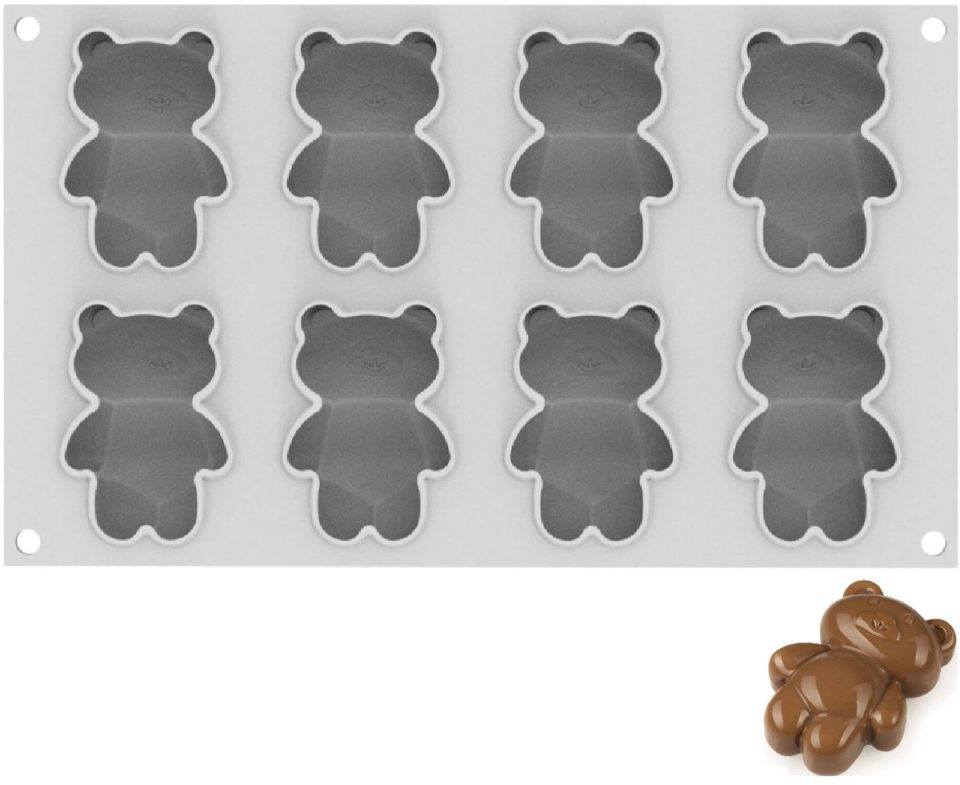 Silikomart bakmat Teddy Bear inclusief uitsteekvorm