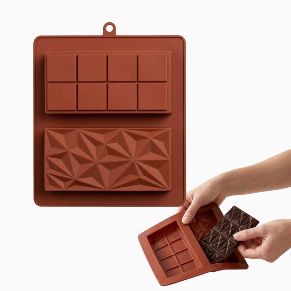 Aximo chocolade Siliconen Mal Reep 2,5 cm (2 stuks)