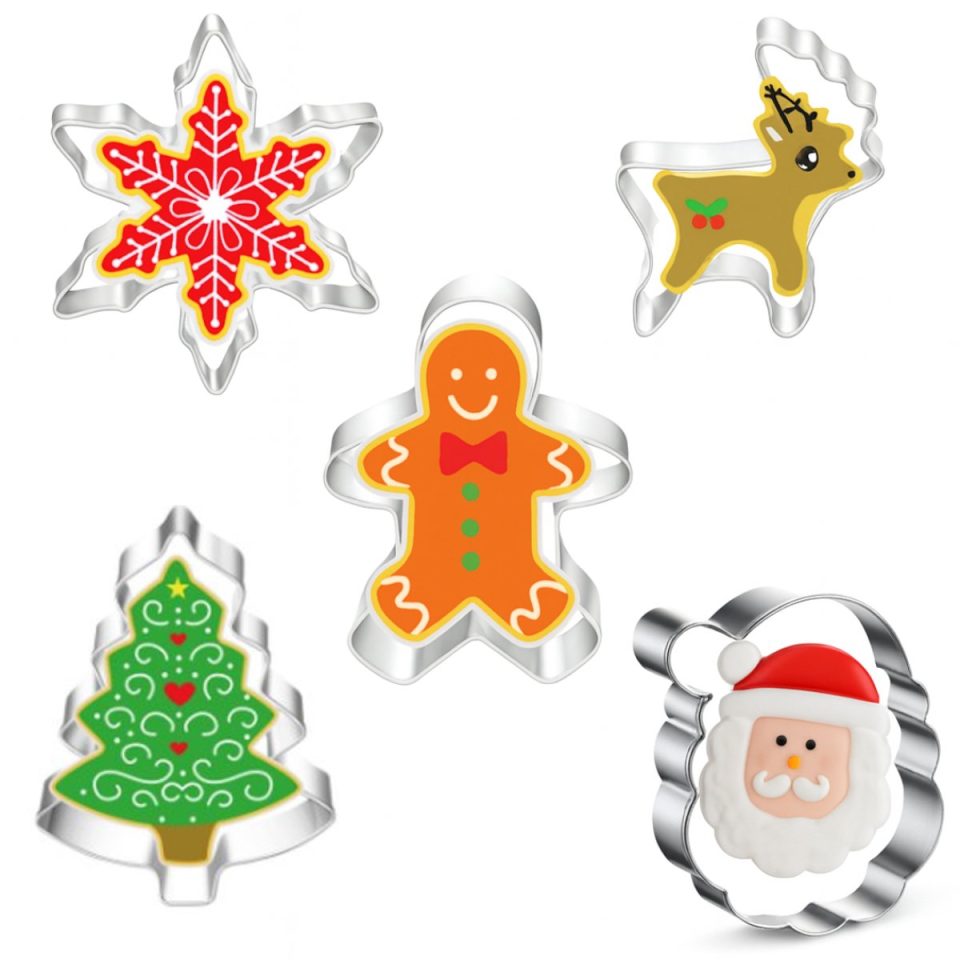 Winkrs uitsteekvormpjes Kerst set 5 vormen
