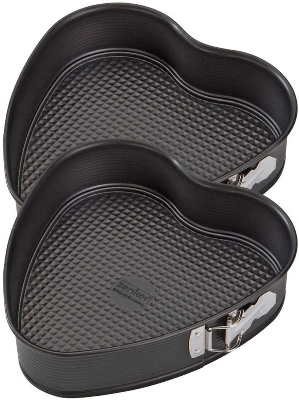 Zenker Set van 2 Hartvormige taartvormen 27 x 25 cm