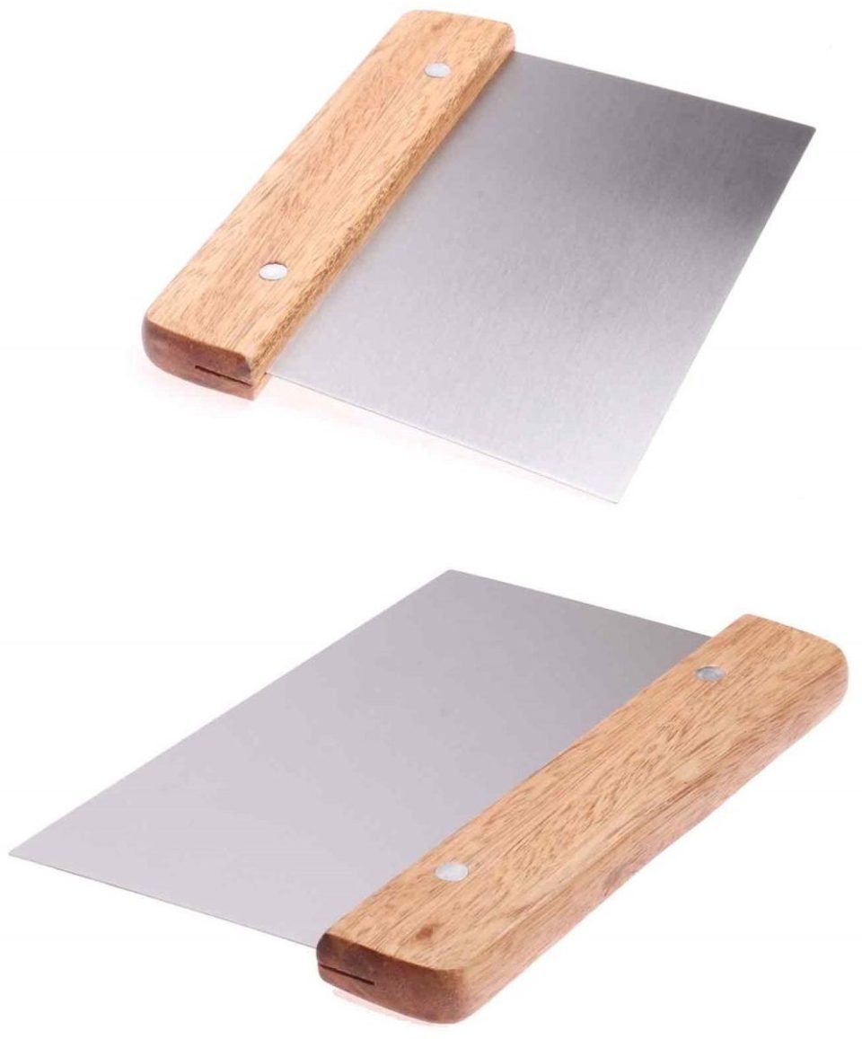 Excitat Deegschraper Deegschraper van roestvrij staal 15 cm (2 stuks)