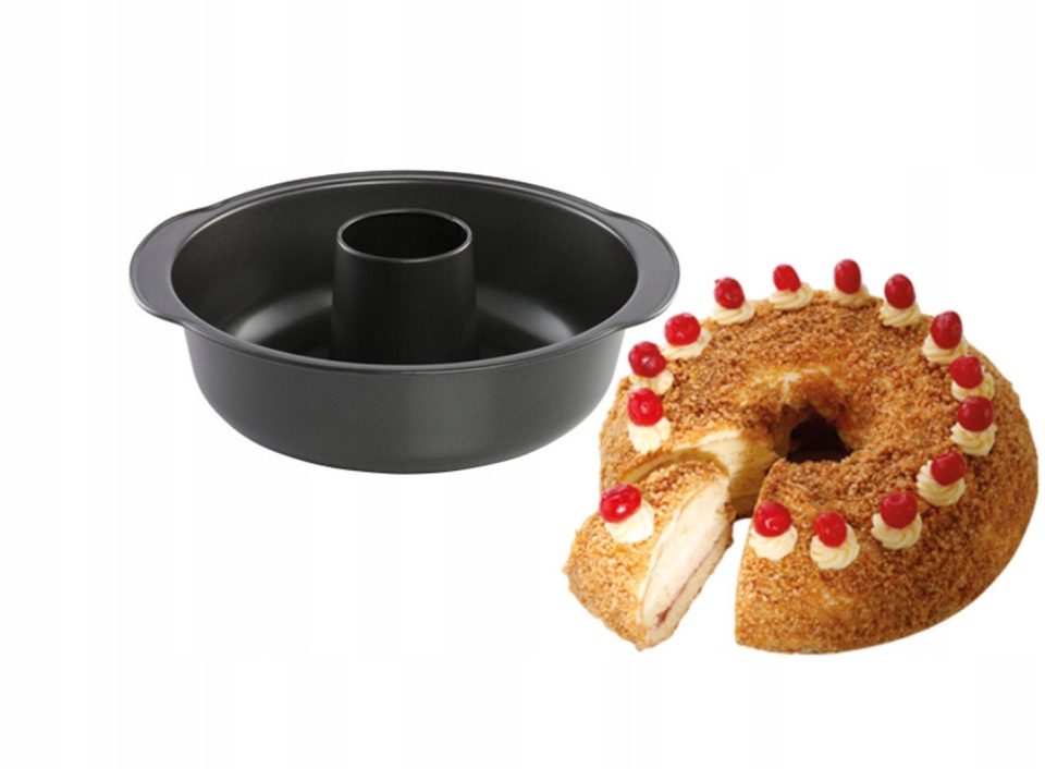 Tescoma cakevorm Merkloze Ronde met Koker, Diameter 26 cm