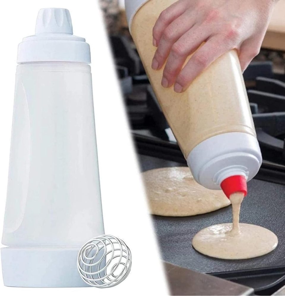 Famanu Pancake Mixer Fles en Deegdispenser