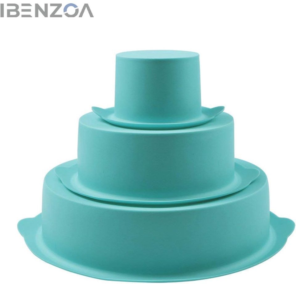 Ibenzoa Siliconen Bakvormen 3-Delige Set Rond