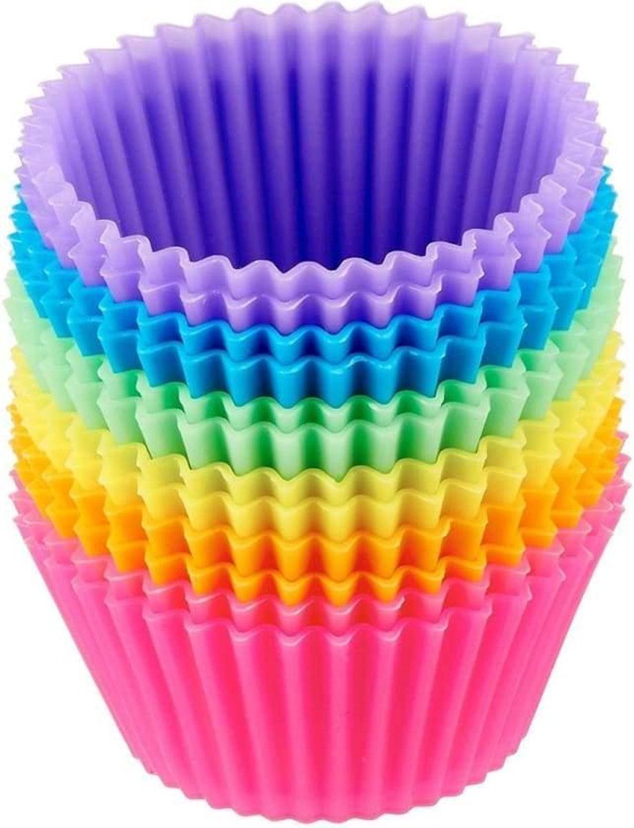 TrendX Siliconen Cupcake Vormpjes