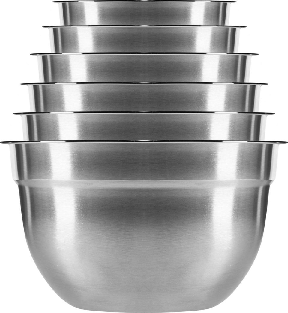 Krumble beslagkom set set van 6 Grijs Zilver 1,5 l