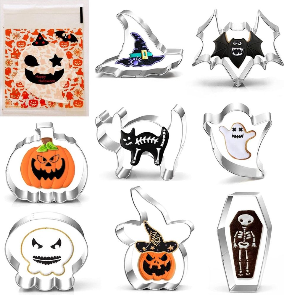 Unyqoos Halloween koekjesvormerset 8-delig (100 stuks)