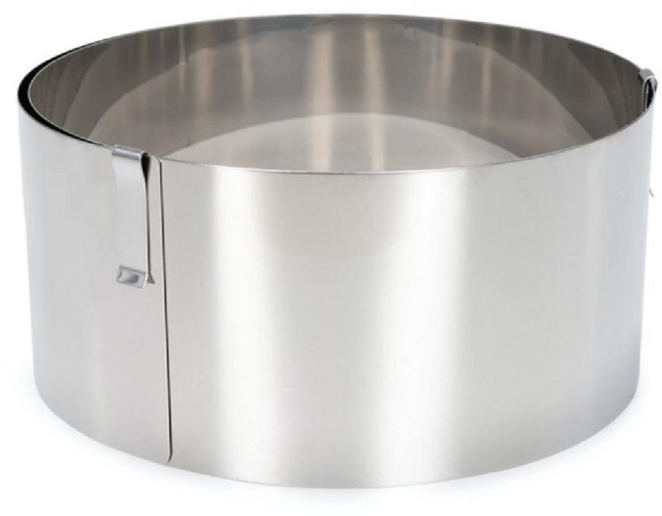 Patisse taartring Verstelbaar 18- Rvs Zilver 30 cm
