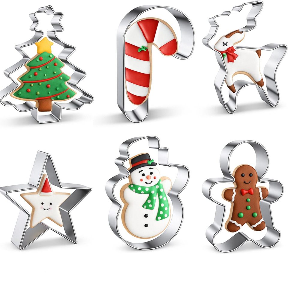 Winkrs uitsteekvormpjes Kerst Set van 6