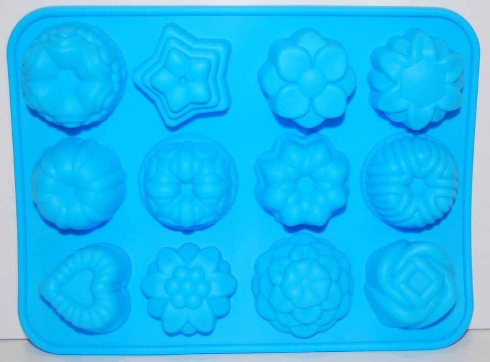 eizook bloem Silicone fruit cake bak ijs vormen Blauw