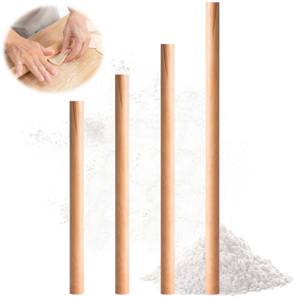 Ibenzoa deegroller Traditionele Houten Set van Vier Maten