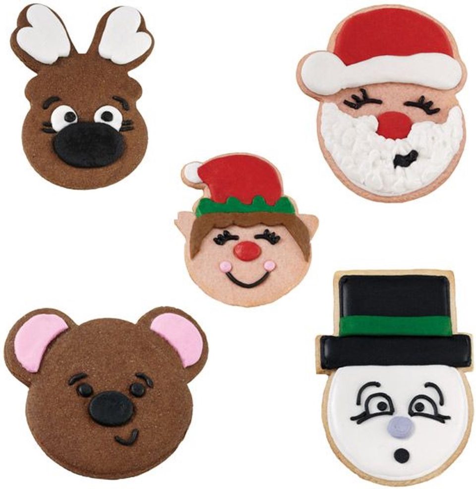 Wilton Make a Face kerst uitstekers (christmas)