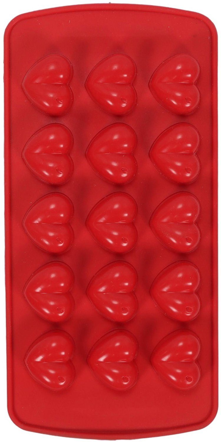 La Cucina siliconen mal voor pralines rood