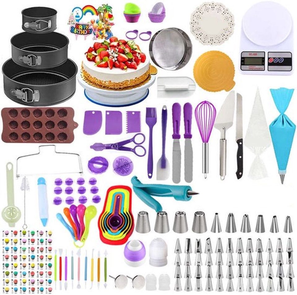 LotaHome Taart en Cake Decoratie Set 412 Delig