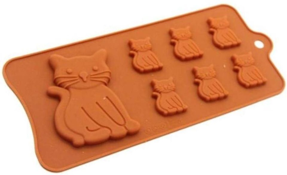 Leukste Winkeltje chocoladevorm mal Kat / Poes siliconen vorm