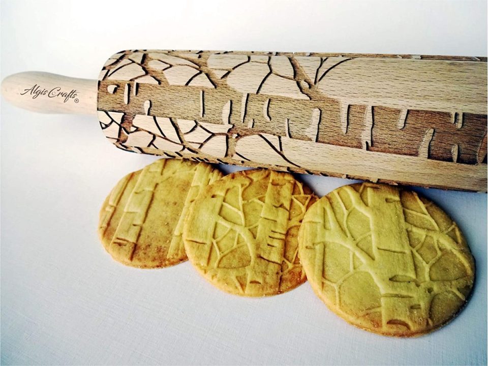 AlgisCrafts deegroller hout houten Deegroller rolhout