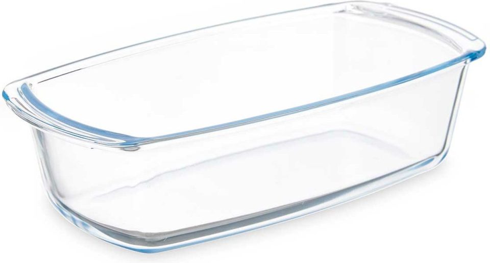 Vivalto cakevorm /bakvorm Borosilicaat glas transparant 27 x 14 x 7 cm