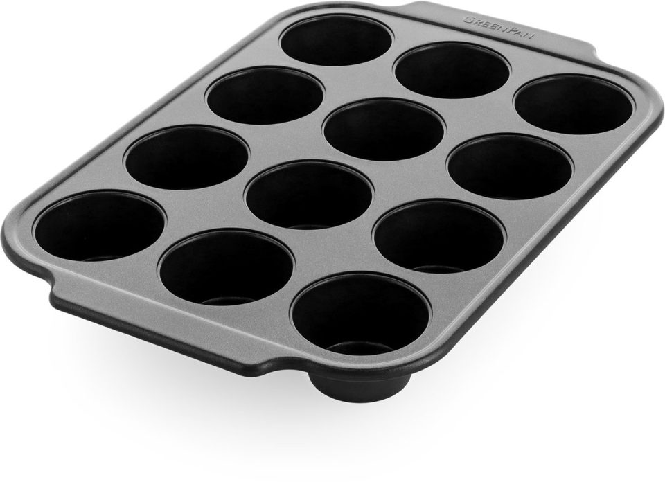 Greenpan muffinvorm Bistro 12 muffins Zwart