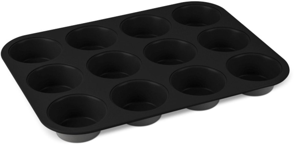BerlingerHaus muffinvorm met antiaanbaklaag,, Antracit Collection (12 stuks)