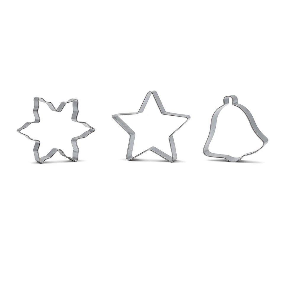 3BMT Koekjes Uitstekers RVS 3 delige