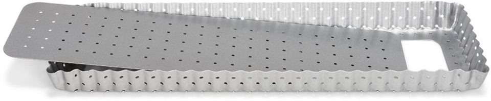 Patisse quichevorm Geperforeerd Staal Zilver 35 X 11 cm