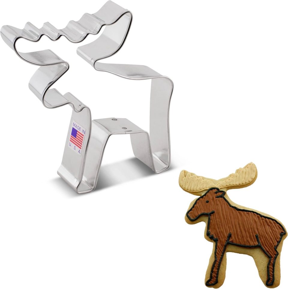 Ann Clark Cookie Cutters Elk Koekjesvorm Roestvrij Staal 8 cm