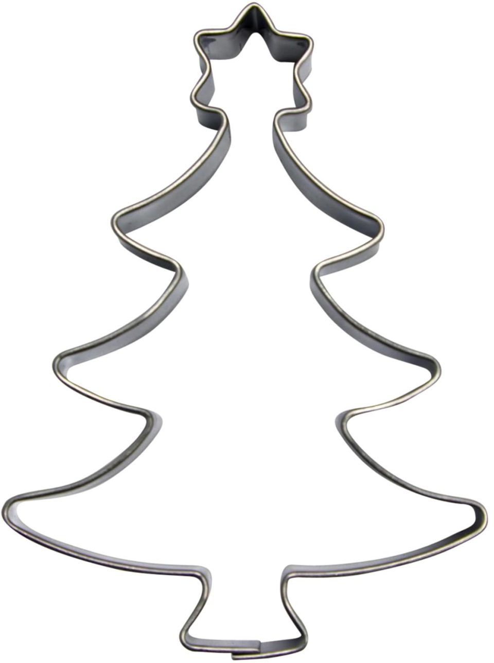 Famanu uitsteekvorm Kerstboom van roestvrij staal ca. 7,3 x 5,5 cm