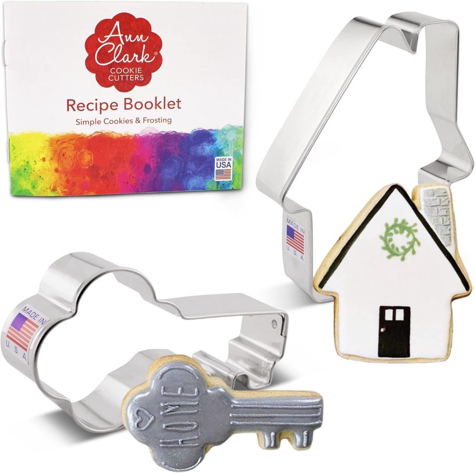 Ann Clark Cookie Cutters Huis en Sleutel Koekjessnijder Set met Receptenboek