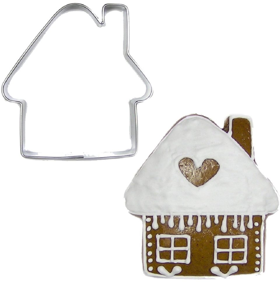 Brand New Cake uitsteekvorm Huis RVS 5 cm